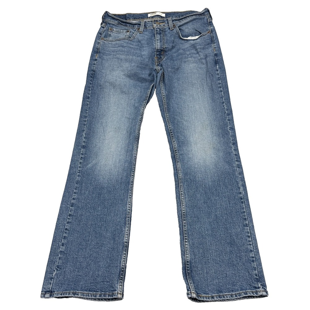 Levi's Strauss Signature Gold Jeans Men's 32x32 Relaxed Straight Fit Blue Denim